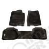 All Terrain Floor Liner Kit, Black; 07-11 GM Extended Cab Trucks