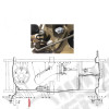 Tube rigide frein (conduite maître cylindre pont avant) Jeep Willys MB, GPW, M38, M38-A1, M201, CJ2A