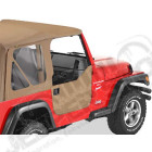 New Old Stock: Kit demi portes en toile, couleur Khaki Diamond, Jeep Wrangler TJ
