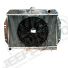 Radiateur moteur de refroidissement en aluminium avec ventilateur électrique incorporé 4.2L et V8 essence Jeep CJ