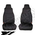 Kit Housses de sièges avant - Couleur : Noire Jeep Wrangler TJ