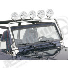 Rampe de lampes portées acier inox, Jeep CJ, Wrangler YJ