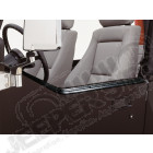 Kit de 2 glissières pour demi-porte en acier noir - Jeep Wrangler YJ