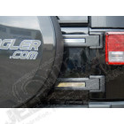 Kit d'enjoliveurs de charnières de coffre acier inox Jeep Wrangler JK