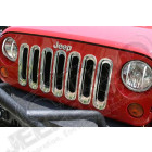 Enjoliveur de calandre en plastique chromé - Jeep Wrangler JK