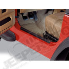Kit protections de seuils de porte acier noir Jeep CJ, Wrangler YJ