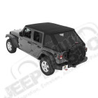 Bache Trektop - Couleur : Black Twill - Jeep Wrangler JL Unlimited (4 portes)