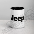 Goodies : Mug Jeep en céramique avec intérieur noir (taille : 15oz)