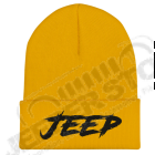 Bonnet Jeep couleur : or écrit Jeep en noir