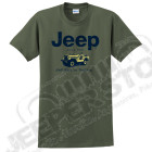 Tee shirt Jeep Kaki Willys, taille L 