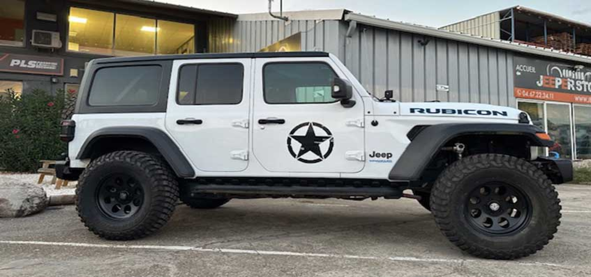 Slide Jeep Wrangler JL Unlimited Rubicon (Blanc - Astruc)