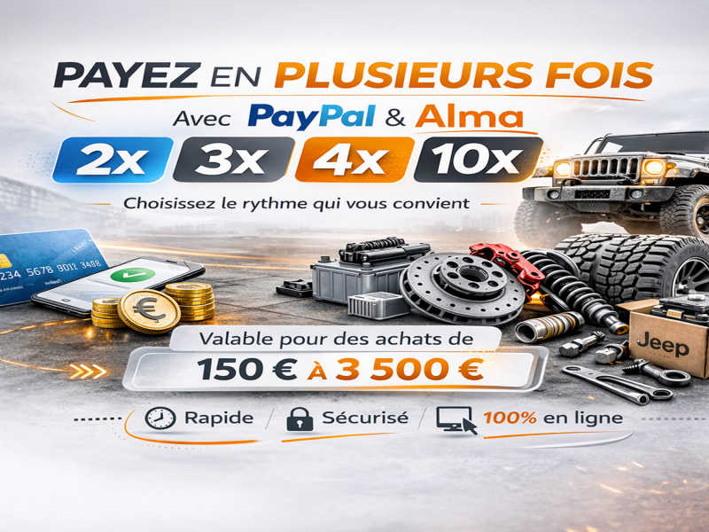 PAIEMENT EN PLUSIEURS FOIS